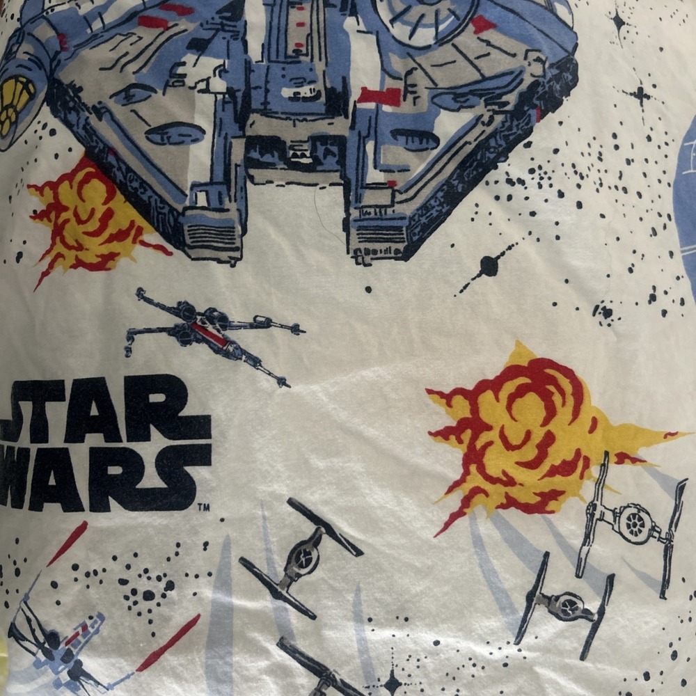 Pottery Barn Star Wars Millennium Falcon Queen Size Sheet Set 2 Pieces PBK